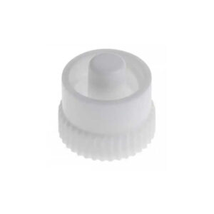 Bouchon blanc Luer-Lock en lot de 10, conçu pour une étanchéité optimale des connections.