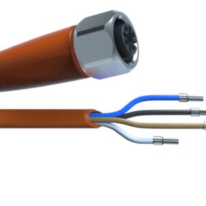 Câble de connexion de 25 m pour détecteurs de fumée FM 1/8, FM 3/8 et TM 1/9, conçu pour une installation fiable et optimale.