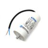 Condensateur de démarrage de 40µF pour moteur monophasé, avec une tension nominale de 450V, idéal pour améliorer l'efficacité de démarrage des moteurs.