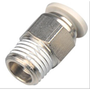 Union simple mâle conique en caoutchouc pour des connexions étanches et fiables.