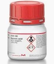 Benzoic Acid Tablets (1.0g each, 100 tablets per pack) - High purity ACS reagent for laboratory and industrial applications.