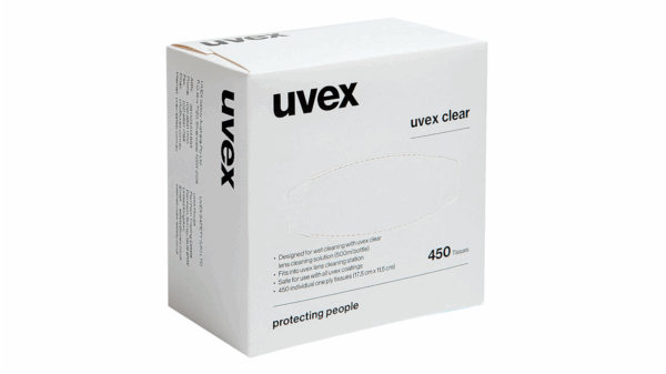 lingette-nettoyage-lunette-uvex-ib01gh24 Lingette de nettoyage pour lunettes UVEX, idéale pour un nettoyage en profondeur et en toute sécurité.